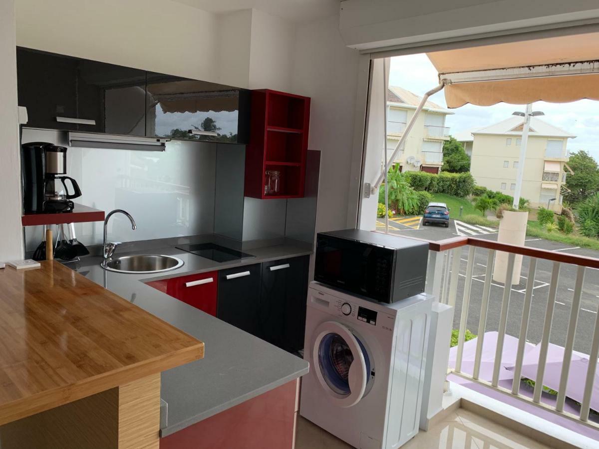 Studio ds résidence sécurisée avec vue&accès à la mer . Le Moule Extérieur photo